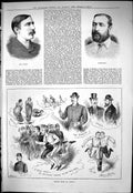 Old Sporting Dramatic News 1883 Wyatt Alfred Shaw Police Fete Lords S Victorian