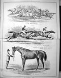 Old Sporting Dramatic News 1883 Doncaster St. Leger Horse Racing Spor 0 19th