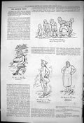 Old Sporting Dramatic News 1883 Captious Critic Theatre Vaughan Sketc Victorian
