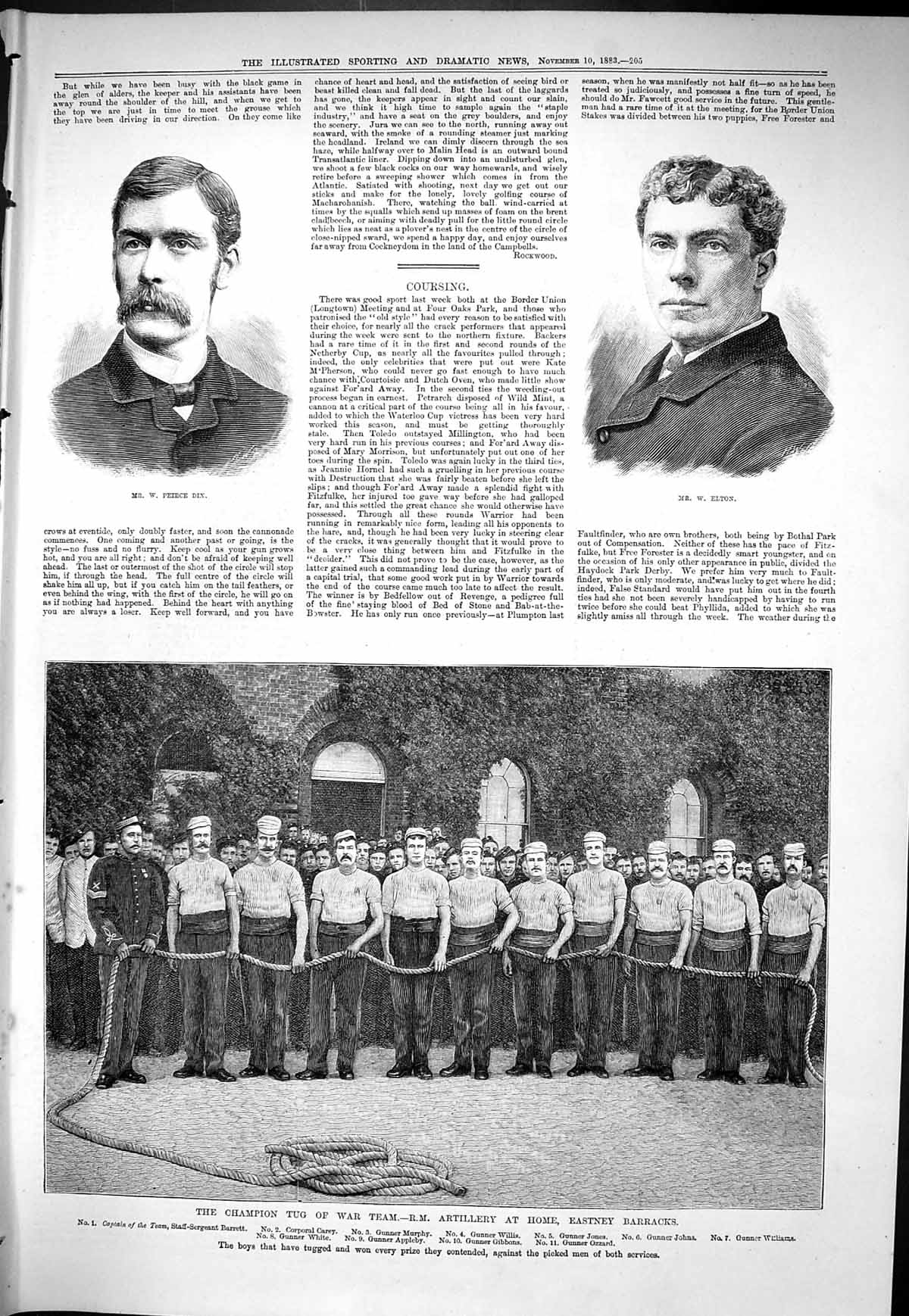 Old 1883 Peirce Dix Elton Tug War Eastney Murphy Johns Williams Carey Victorian