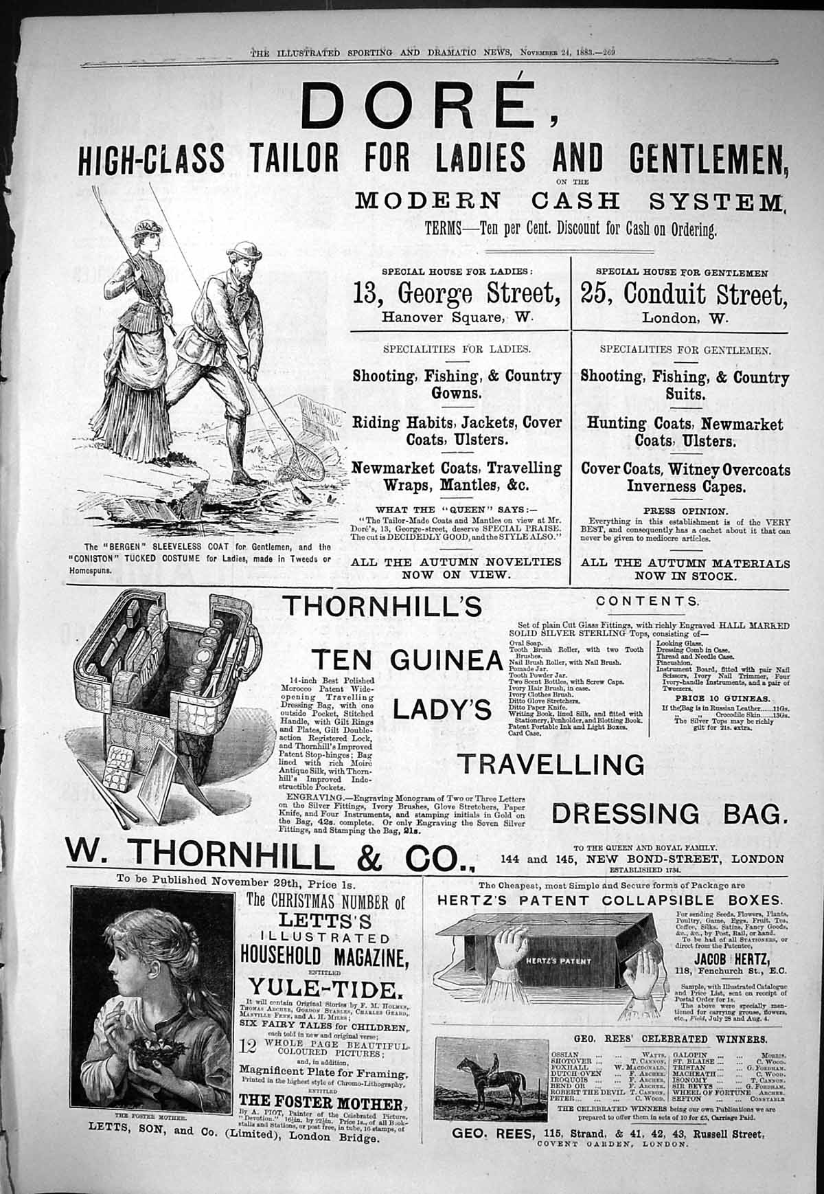 Antique Print Sporting Dramatic News 1883 Dore Thornhill Letts Hertz Boxes 19th