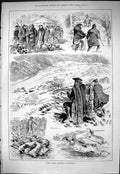 Old Sporting Dramatic News 1883 White Hare Shooting Scotland Hunting Victorian