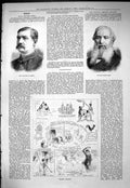 Old Sporting Dramatic News 1883 Earl Craven Signor Mario Trade Marks Victorian