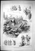 Old Sporting Dramatic News 1884 Scenes Claudian Theatre Actors Swain Victorian