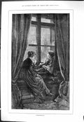 Old Sporting Dramatic News 1884 Weatherbound Children Sitting House W Victorian