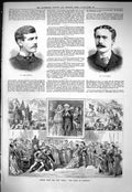 Old Sporting Dramatic News 1884 Harry Cursham Burgon Opera Piper Hame Victorian