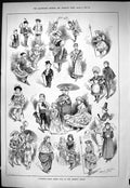 Old Sporting Dramatic News 1884 Children Fancy Dress Ball Mansion Hou Victorian