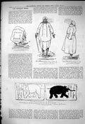 Old Sporting Dramatic News 1884 Captious Critic Barnum New York White Victorian