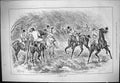 Old Sporting Dramatic News 1884 Forlorn Group Hunting Stormy Weather Victorian