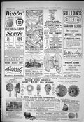 Old Sporting Dramatic News 1884 Webbs Seeds Sutton'S Bown Ellis Studs Victorian