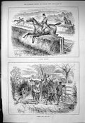 Old Sporting Dramatic News 1884 Fox Hunting Horses Huntsmen Sport Swa Victorian