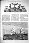 Old Presentation Master Ward Union Hunt 1884 P And O Steamer Ship Val Victorian