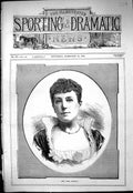 Old Antique Print Sporting Dramatic News Miss Rose Roberts Beautiful Lady