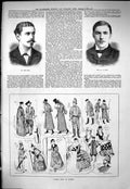 Old Sporting Dramatic News 1884 Calico Ball Dublin Owen Dove Dunn Byr Victorian