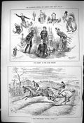Antique Print Sporting Dramatic News 1884 Flames Globe Theatre Steeplechase