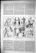 Old Sporting Dramatic News 1884 Dublin Amateur Boxing Club Sport Fenc Victorian