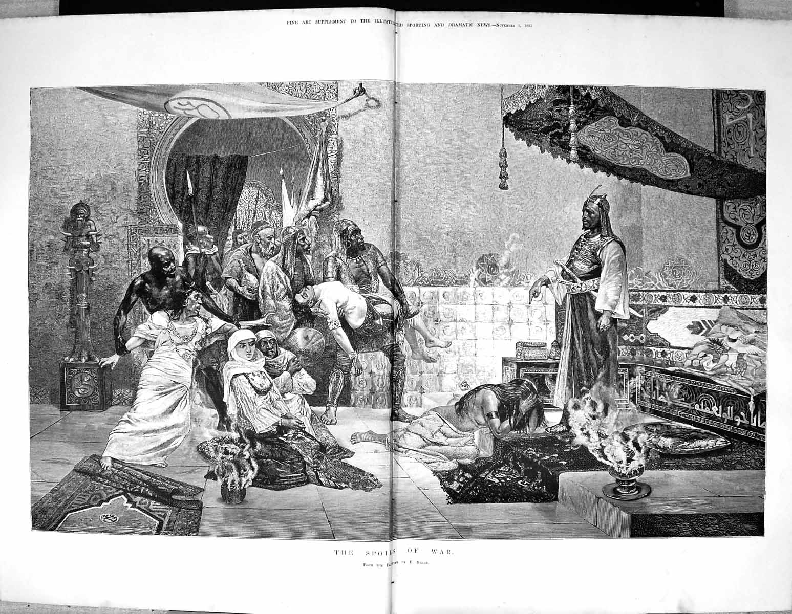 Old Sporting Dramatic News 1883 Spoils War Prisoners Captive Serra Fi 19th