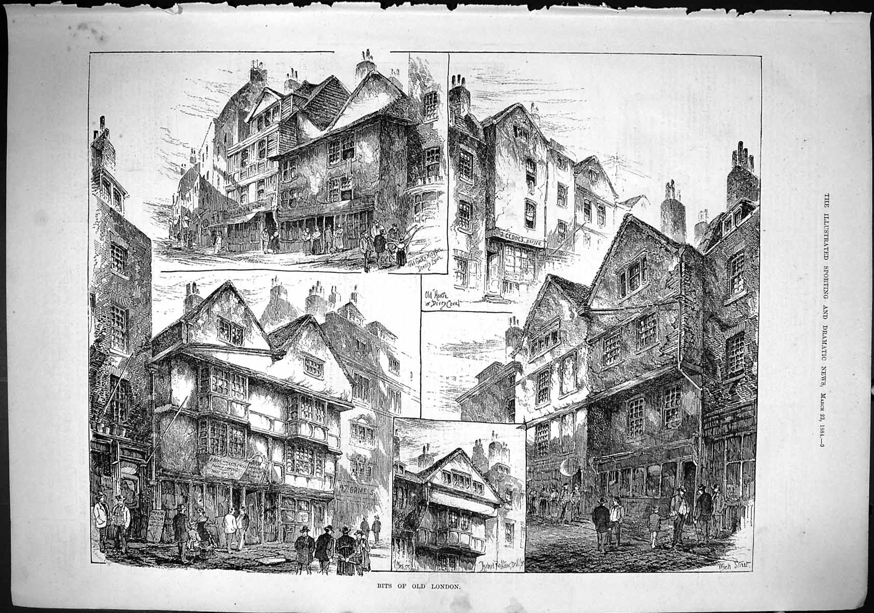 Old Sporting Dramatic News 1884 London Cock Magpie Drury Lane House W Victorian