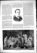 Antique Print Sporting Dramatic News 1884 Don Wauchope School Vestals Vesta