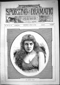 Old Print Sporting Dramatic News 1884 Portrait Miss Emmeline Ormsby Lady 19th