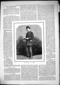 Old Antique Print Sporting Dramatic News 1884 Portrait Henry James Byron 19th