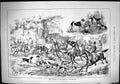 Old Sporting Dramatic News 1884 Stag Hunting Forest Fontainebleau Hou Victorian
