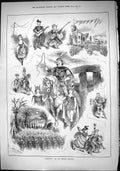 Old Sporting Dramatic News 1884 Scenes Chilperic Empire Theatre Costu Victorian