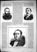 Antique Print Sporting Dramatic News 1884 Grace Henry George Michael Costa 19th