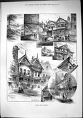Old Sporting Dramatic News 1884 Chester Bishop Lloyds House Watergate Victorian