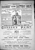 Old Print Sporting Dramatic News 1884 Harness Battery Belt Walter Carson 19th