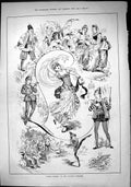 Old Sporting Dramatic News 1884 Lalla Rookh Novelty Theatre Actors Sw Victorian
