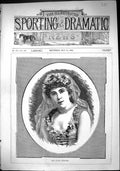 Old Print Sporting Dramatic News 1884 Portrait Miss Louise Henschel Lady 19th