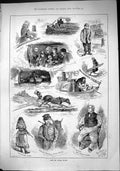 Old Sporting Dramatic News 1884 Canal Boats Ben Legger Welton Tunnel Victorian