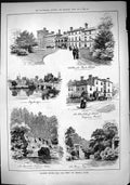 Old 1884 Coaching Virginia Water Oatlands Hotel Weybridge Wheatsheaf Victorian