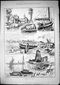 Old 1884 East Anglia Water Gate Norwich Mutford Lock Benedict'S Abbey Victorian