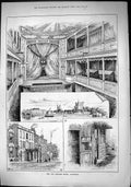 Antique Print Sporting Dramatic News 1884 Theatre Royal Rochester Architect