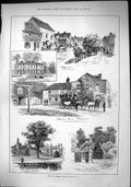 Old 1884 St. Albans Edgware Abercorn Hall Bushey Lodge Bentley Priory Victorian