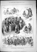 Old Sporting Dramatic News 1884 Shaksperian Tableaux Royal Albert Hal Victorian