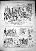 Old Civil Service Sports Lillie Bridge Viscount Bury 1884 Horses Coac Victorian