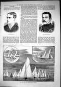 Old Arthur Roberts Sergeant-Major Woodgett 1884 R.T. N.T. Yacht Club Victorian