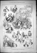 Old 1884 Beaufort Hunt Dinner Mansion House Long Little Waterford Ibb Victorian