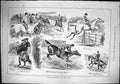 Old Sporting Dramatic News 1884 Leaping Competition Horse Show Jumpin Victorian