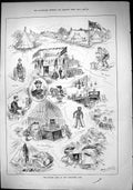 Old Sporting Dramatic News 1884 Cycling Camp Alexandra Park Cyclops T Victorian