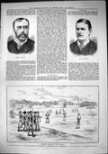 Old 1884 Signor Revignano Vernon Cricket Soudan Carysfort Handoub Nat Victorian