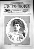 Antique Print Sporting Dramatic News 1884 Portrait Miss Wolseley Lady Woman