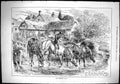 Old Antique Print Sporting Dramatic News 1884 Watering Place Horses River 19th