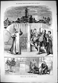 Old Sporting Dramatic News 1884 Scene Twelfth Night Lyceum Theatre Ac Victorian