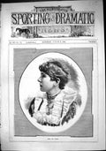 Antique Print Sporting Dramatic News 1884 Portrait Miss Ada Ward Lady Woman
