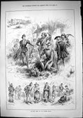 Old Sporting Dramatic News 1884 Scene As You Like It Coombe House The Victorian