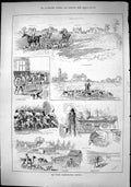 Old Sporting Dramatic News 1884 Warwickshire Kennels Hounds Dogs Nurs Victorian